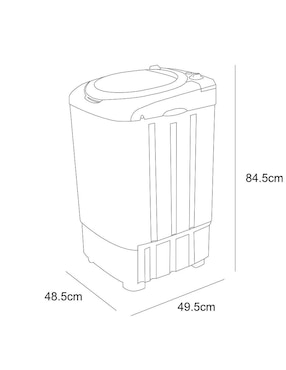 Lavadora Dace 11 kg semiautomática carga superior la11101