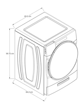 Centro de lavado Whirlpool gas natural 21 kg CWD_7MWFW5605MC