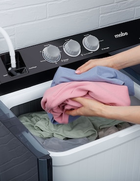 Lavadora doble tina Mabe semiautomática carga superior LMDX224HBAB0
