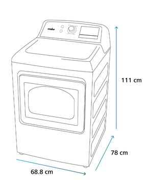 Secadora de gas lp Mabe de 25 kg con 37 ciclos Dmg17R8Msdab2