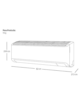 Aire acondicionado mini split inverter Samsung frío 12000 BTU AR12BVFAMWK/AX 220 V