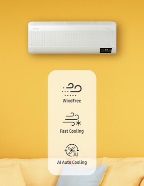 Aire acondicionado mini split inverter Samsung frío 12000 BTU AR12BVFAMWK/AX 220 V