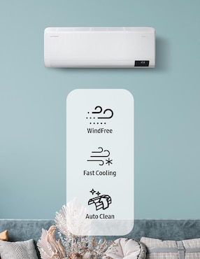 Aire acondicionado mini split inverter Samsung frío 12000 BTU AR12BVHCMWK/AX 220 V