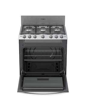 Estufa de piso a gas lp Whirlpool 76cm WFR3400D de 6 quemadores