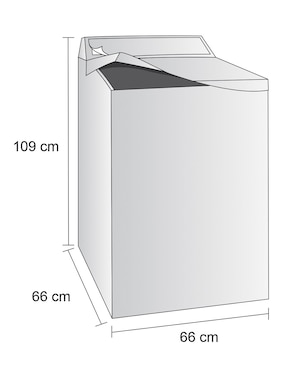 Funda para lavadora Kober compatible con Whirlpool 18-26 kg