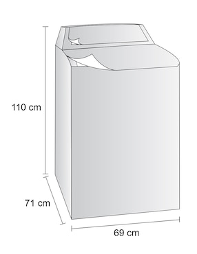 Funda para lavadora Kober compatible con varias marcas 27 kg