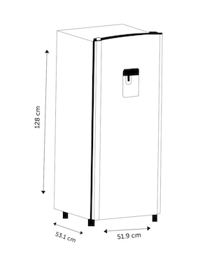 Refrigerador unipuerta Hisense 7 pies cúbicos RR63D6WRX1