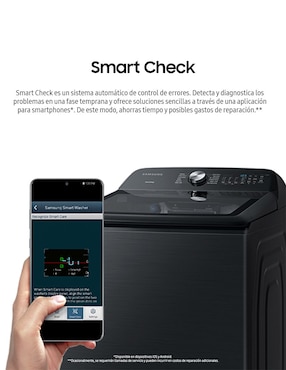 Lavadora Samsung 28 kg automática carga superior WA28B8375GV/AX