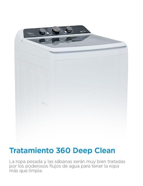 Lavadora Midea 21 kg automática carga superior ma500w21/w