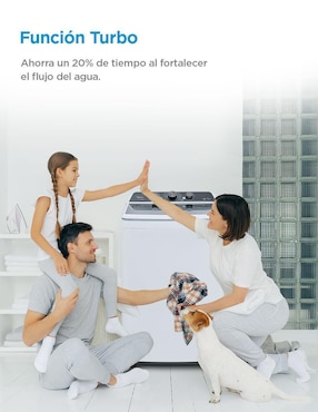 Lavadora Midea 21 kg automática carga superior ma500w21/w