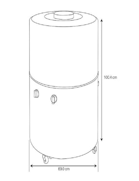 Lavadora Acros 22 kg manual carga superior alf2253ec