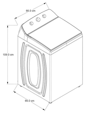 Lavadora Whirlpool 17 kg automática carga superior 8mwtw-1713mjq
