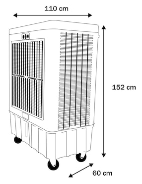 Enfriador evaporativo Frikko frío 150 L F18300P-CM 127 V