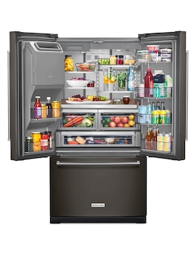 Refrigerador french door Kitchenaid 25 pies cúbicos y fábrica de hielo Krff577kbs
