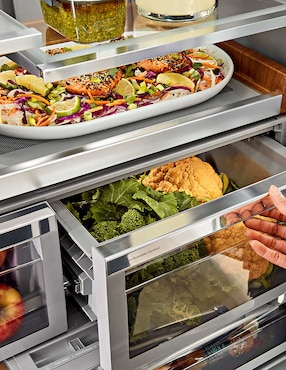 Refrigerador french door Kitchenaid 25 pies cúbicos y fábrica de hielo Krff577kbs