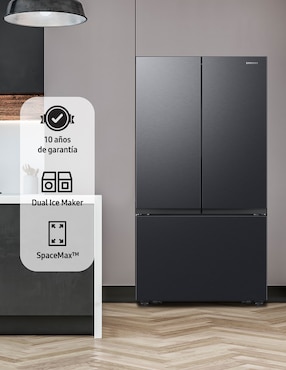 Refrigerador French door Samsung 32 pies cúbicos tecnología inverter y automática RF32CG5N10B1EM