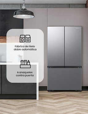 Refrigerador french door Samsung 32 pies cúbicos inverter y fabrica de hielo RF32CG5N10S9EM