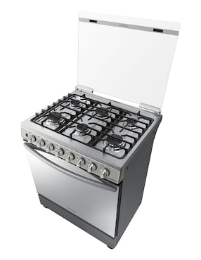 Estufa de piso a gas natural/lp Samsung 76.7 cm NX52T5412MS/AX de 6 quemadores