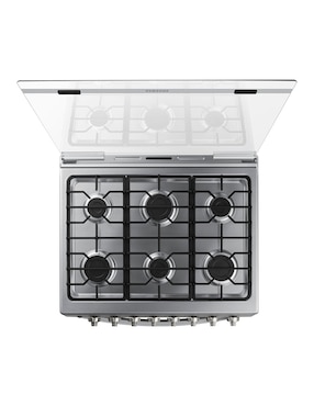 Estufa de piso a gas natural/lp Samsung 76.7 cm NX52T5412MS/AX de 6 quemadores