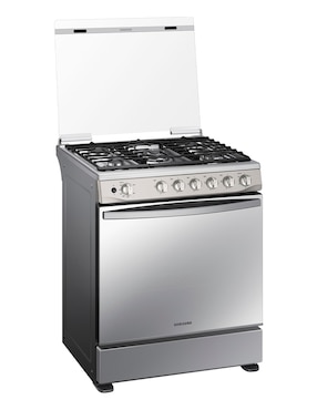 Estufa de piso a gas natural/lp Samsung 76.7 cm NX52T7422MS/AX de 5 quemadores
