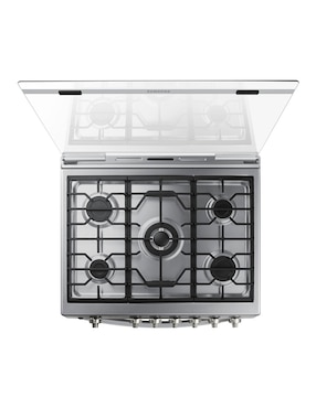 Estufa de piso a gas natural/lp Samsung 76.7 cm NX52T7422MS/AX de 5 quemadores