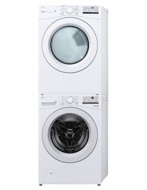 Combo lavadora + secadora LG gas/eléctrico 25 kg WM25WV2S6W.DF20WV2W