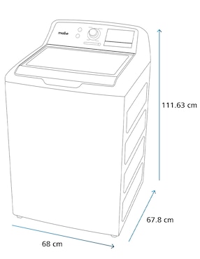 Combo lavadora + secadora Mabe Gas/Eléctrico 22 kg LMH72201SMG17R8M