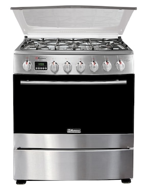 Estufa de piso a gas natural/lp Koblenz 76 cm KZ.EST.BERNA.FRYER de 6 quemadores