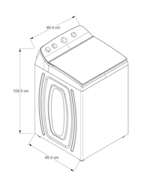Lavadora Whirlpool 24 kg automática carga superior C8MWTW2424WPM-J