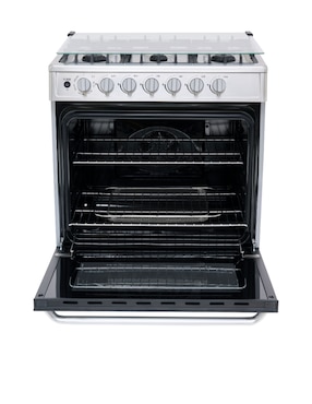 Estufa de piso Midea Xtreme Chef Air 76.7 cm MGS30FS1LEAMSS de 6 quemadores