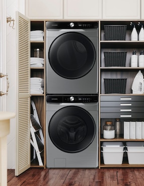 Combo lavadora + secadora Samsung eléctrico 22 kg F-WF22DV246P