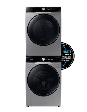 Combo lavadora + secadora Samsung eléctrico 22 kg F-WF22DV246P