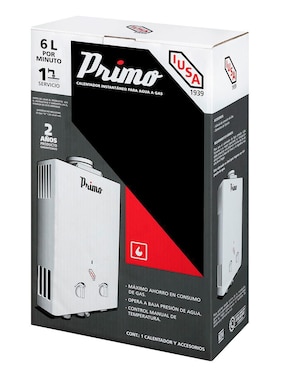 Calentador instantáneo Primo 06 Nat 6 L gas natural