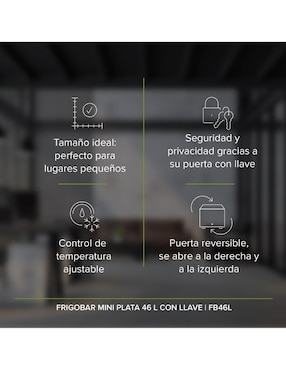 Frigobar Avera FB46L 1.6 pies cúbicos
