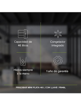 Frigobar Avera FB46L 1.6 pies cúbicos