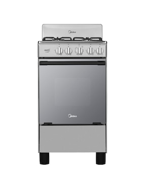 Estufa De Piso A Gas LP Midea 49.5 Cm MGS20FS1BAABG De 4 Quemadores