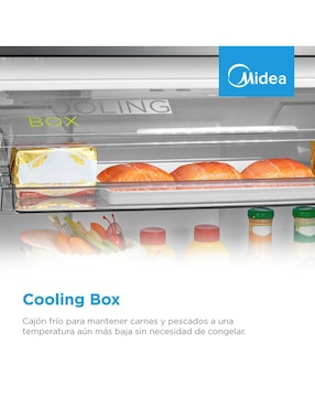 Refrigerador top mount Midea 15 pies cúbicos no frost MDRT580MTM46W