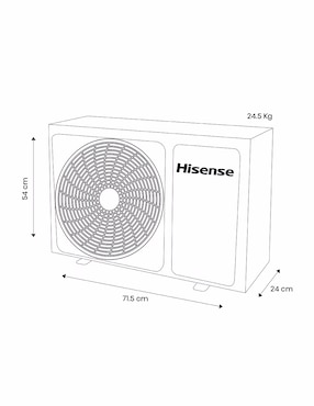 Aire acondicionado mini split Hisense Frío 12000 BTU AC121CK 100 V