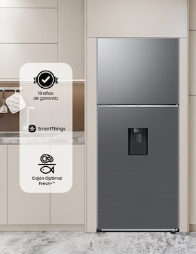 Refrigerador top mount Samsung 14 pies cúbicos inverter y no frost RT38DG6734S9EM