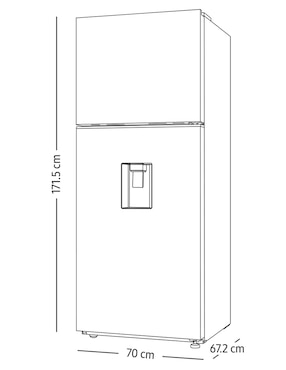 Refrigerador top mount Samsung 14 pies cúbicos inverter y no frost RT38DG6734S9EM