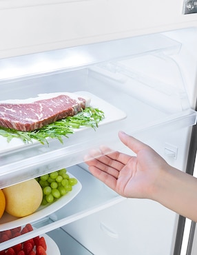 Refrigerador top mount Hisense 9 pies cúbicos no frost RT90N6WKX2