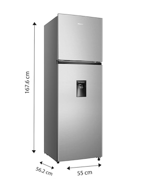 Refrigerador top mount Hisense 9 pies cúbicos no frost RT90N6WKX2