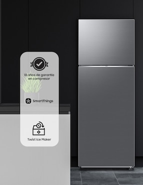 Refrigerador top mount Samsung 19 pies cúbicos inverter y no frost RT53DG6128S9EM