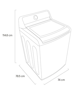 Lavadora Lg 25 kg automática carga superior wt25mt6hk.abmelat