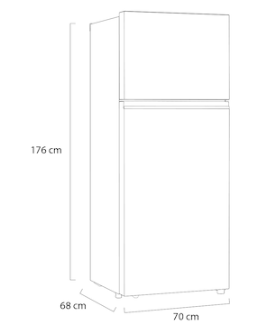 Refrigerador top mount LG 14 pies cúbicos VT40BJB.ABNFMXM
