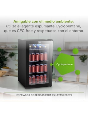 Frigobar Avera EBC75 2.4 pies cúbicos
