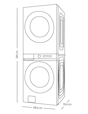 Centro de lavado Samsung gas/eléctrico 22 kg WH22DBH570GVAX