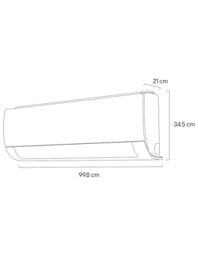 Aire acondicionado mini split Lg frío y calor 24000 btu vx242h4
