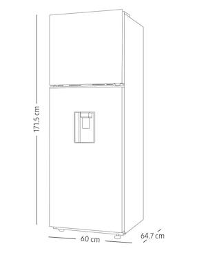 Refrigerador Top Mount Samsung 11 Pies Cúbicos Tecnología Inverter y Tecnología No Frost RT31DG5724B1EM