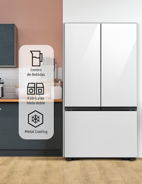 Refrigerador French door Samsung 32 pies cúbicos inverter y fábrica de hielo RF32CB532012EM